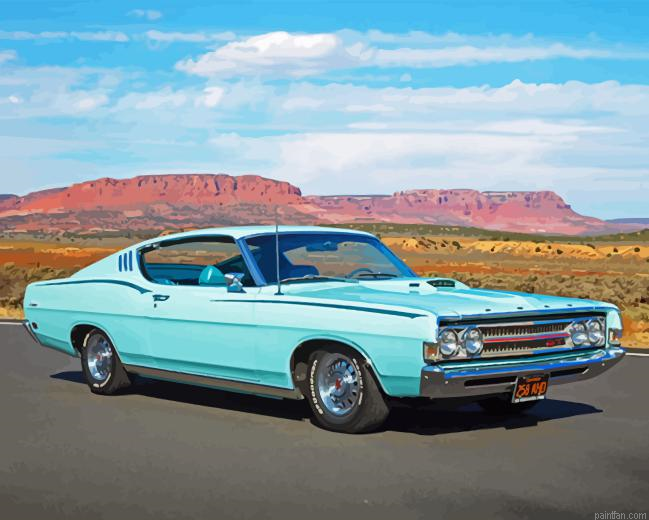 Cyan Ford Torino Paint By Numbers.png