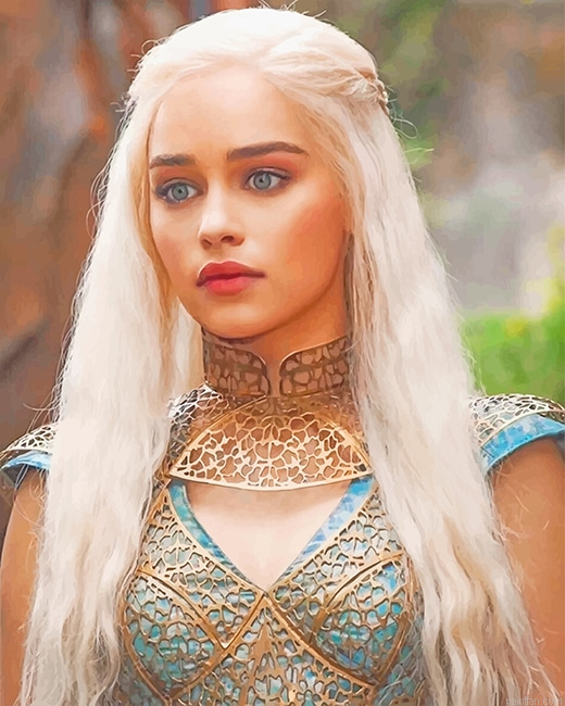 Daenerys Emilia Clarke Game Of Thrones New Paint By Numbers.png