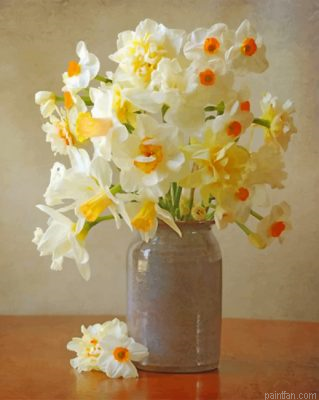Daffodils Flowers Paint By Number.png