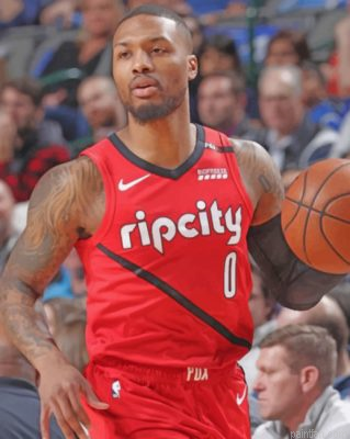 Damian Lillard Basketball Player Paint By Number.png