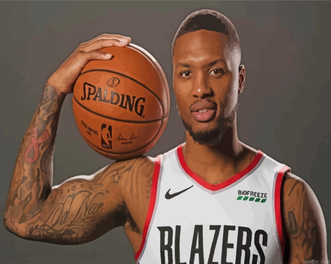 Damian Lillard Blazers Player Paint By Number.png