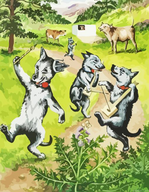 Dancing Dogs Paint By Numbers.png