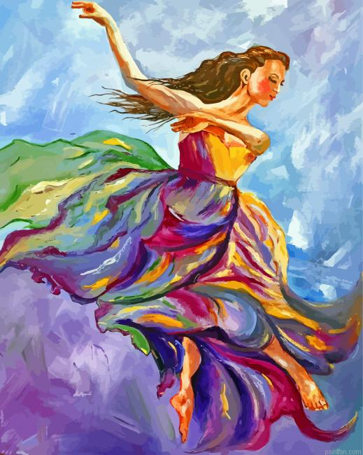 Dancing Woman Art Paint By Number.png