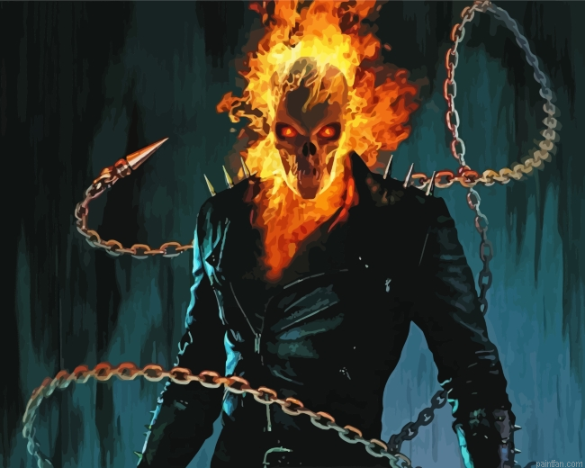 Dangerous Ghost Rider Paint By Number.png