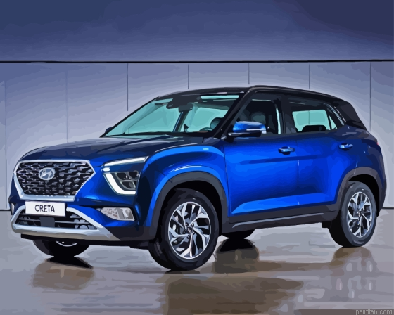 Dark Blue Creta Hyundai Car Paint By Numbers.png