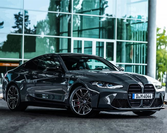 Dark Grey Bmw M4 Paint By Numbers.png