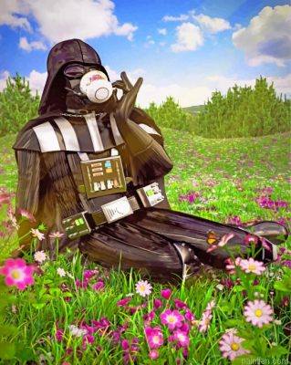 Darth Vader Drinking Coffee Paint By Number.png