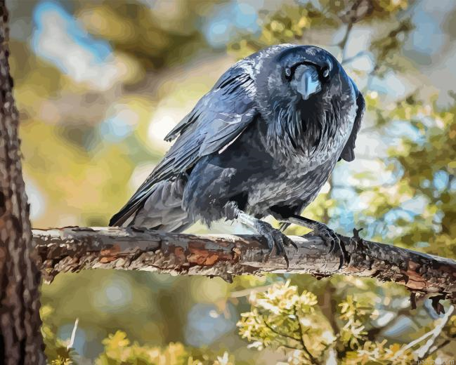 Dead Tree And Raven Paint By Numbers.png