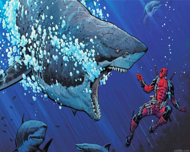 Deadpool And Shark Paint By Numbers.png