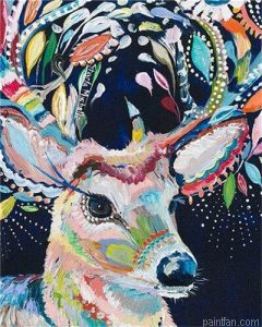 Deer Art Paint By Numbers.png