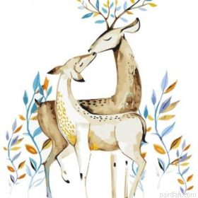 Deer Couple Paint By Numbers.png