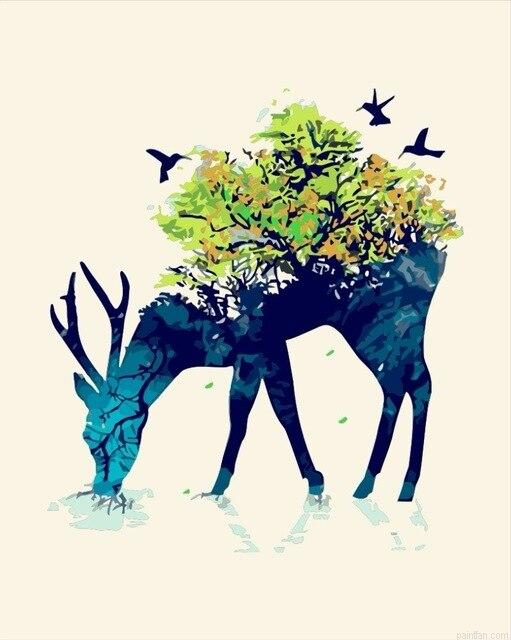 Deer Shadow Paint By Numbers.png