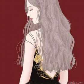 Delicate Girl Angel Paint By Numbers.png