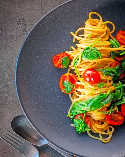 Delicious Pasta Food Paint By Numbers.png