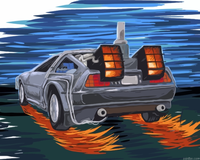 Delorean Back To The Future Paint By Numbers.png