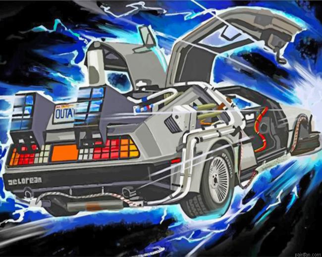 Delorean Car Paint By Numbers.png