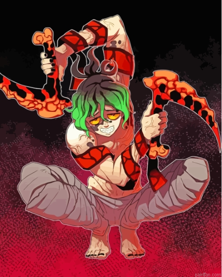 Demon Slayer Gyutaro Paint By Numbers.png