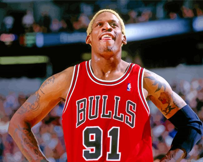 Dennis Rodman Chicago Bulls Paint By Number.png