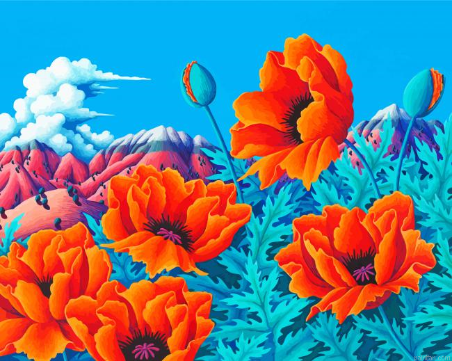 Desert Poppies Paint By Numbers.png