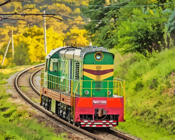 Diesel Train Paint By Numbers.png