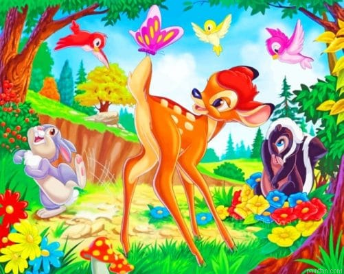 Disney Bambi And Her Friends Paint By Number.png