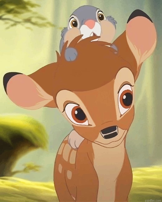 Disney Deer And Rabbit Paint By Numbers.png