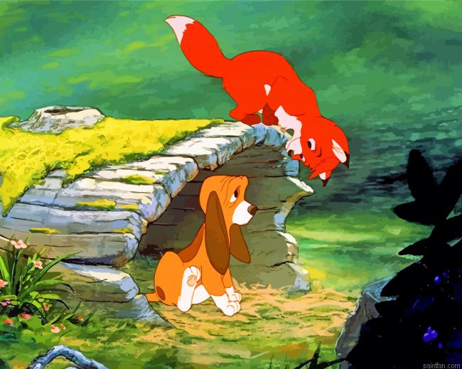 Disney Fox And The Hound Paint By Number.png