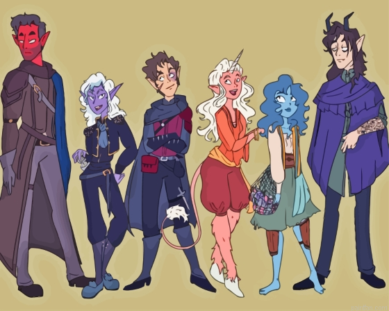 Dnd Party Illustration Art Paint By Numbers.png