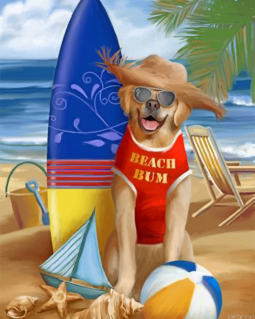 Dog Enjoying His Summer Paint By Numbers.png