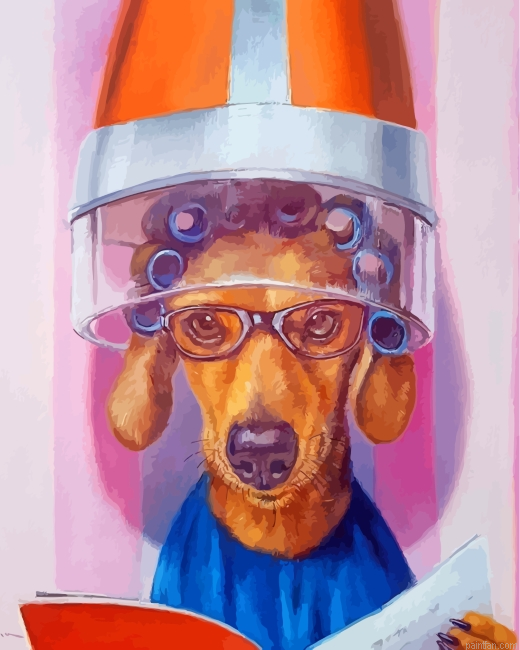 Dog In Beauty Salon Paint By Number.png