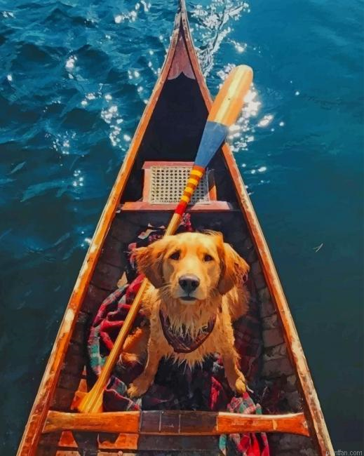 Dog On A Boat New Paint By Numbers.png