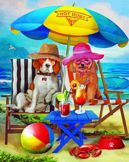 Dogs Enjoying Their Time Paint By Number.png