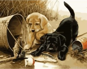 Dogs Fishing Paint By Numbers.png