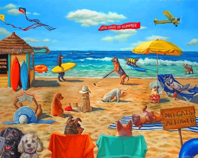 Dogs In Beach Paint By Number.png