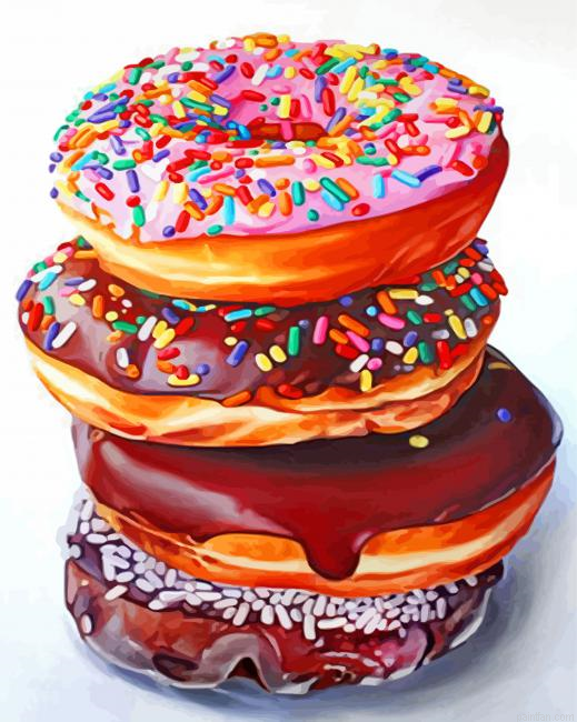 Doughnuts Paint By Numbers.png