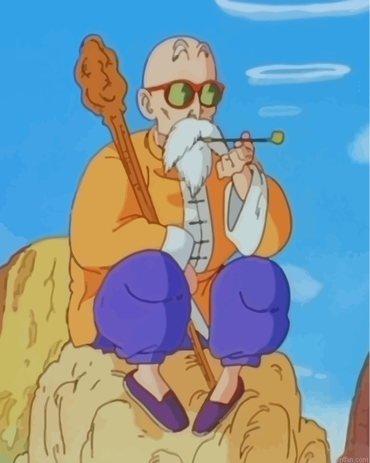 Dragon Ball Master Roshi Paint By Number.png
