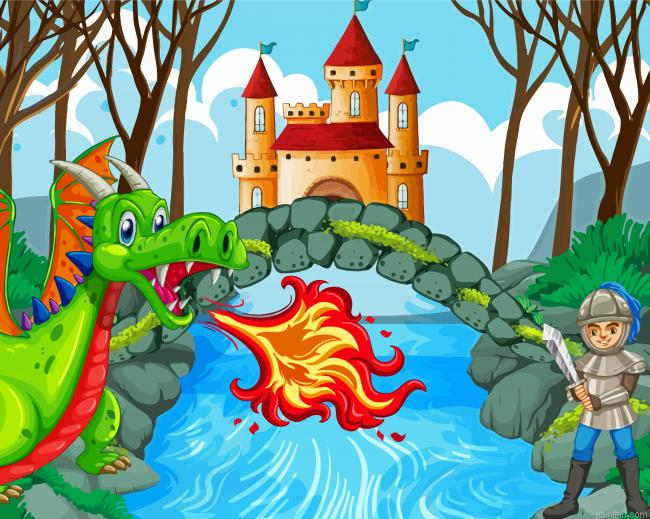 Dragon Castle Fairy Paint By Numbers.png