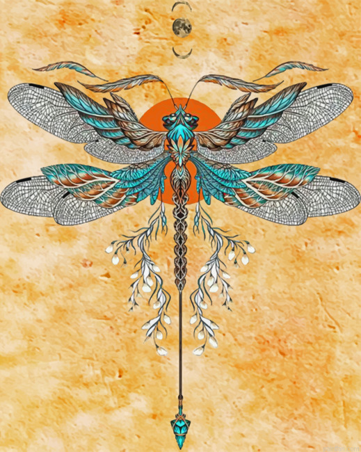 Dragonfly Insect Paint By Numbers.png