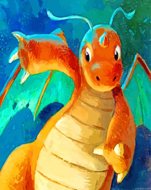 Dragonite Art Paint By Numbers.png