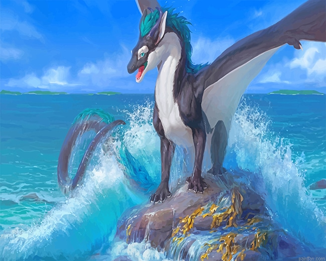 Drakon Skala Okean New Paint By Numbers.png