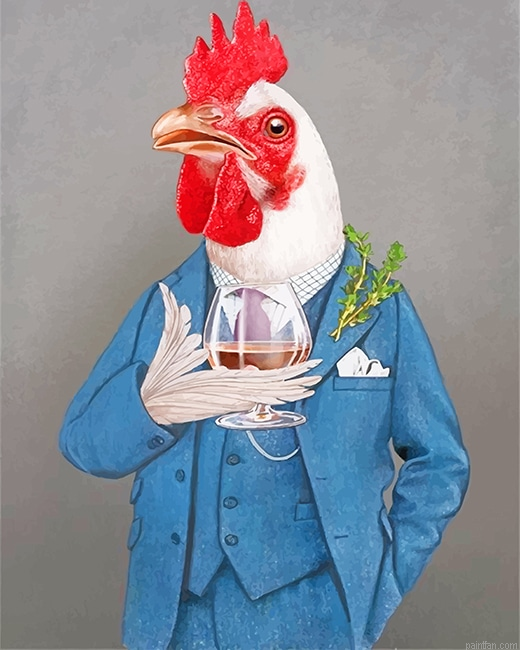 Dressed Up Chicken New Paint By Numbers.png