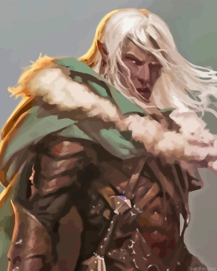 Drizzt Dourden Dungeons And Dragons Paint By Numbers.png