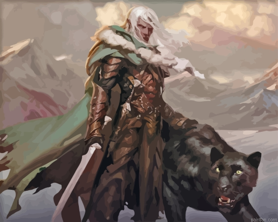Drizzt Dourden Paint By Numbers.png