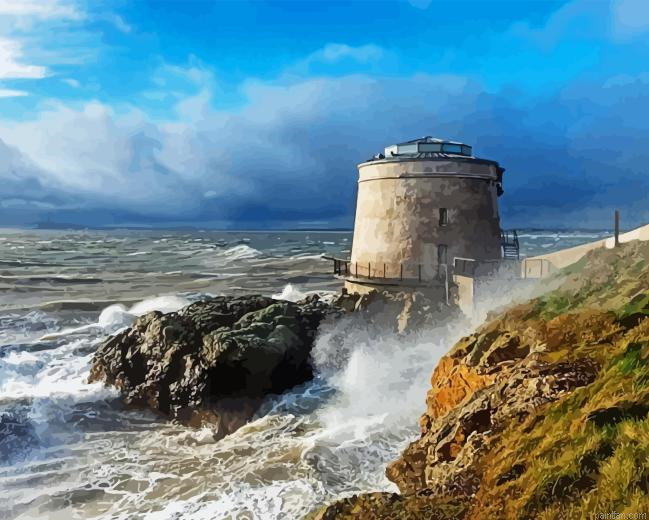 Dublin Martello Tower Paint By Numbers.png