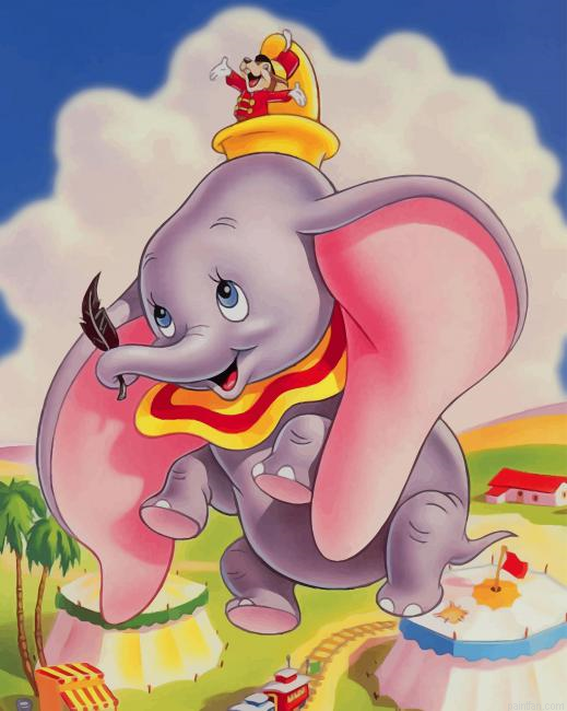 Dumbo Elephant New Paint By Number.png