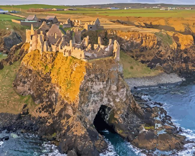 Dunluce Castle Ireland Paint By Numbers.png