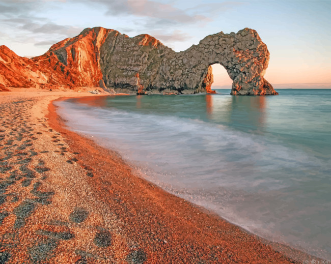 Durdle Door Beach Paint By Numbers.png