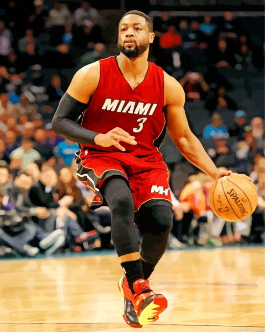 Dwyane Wade Basketball Player Paint By Number.png