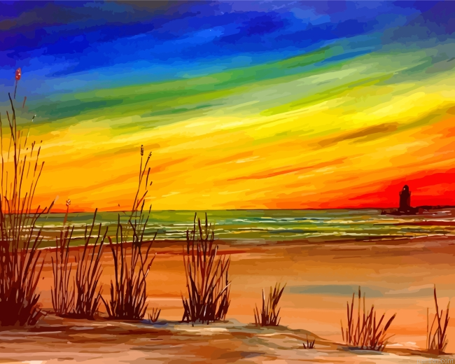 East Coast Sunset Paint By Number.png