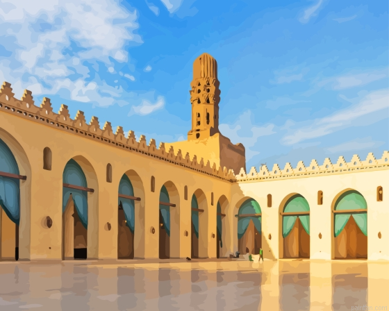 Egypt Al Hakim Mosque Paint By Numbers.png